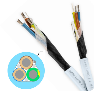 Supra LoRad 1.5 CS voedingskabel 3 x 1,5 mm2 AWG 15 vertind koper - Afbeelding 4