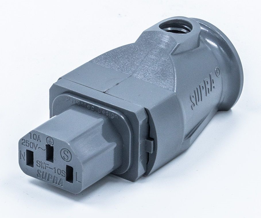 Supra Mains Plug SWF-10/S IEC C13-10A