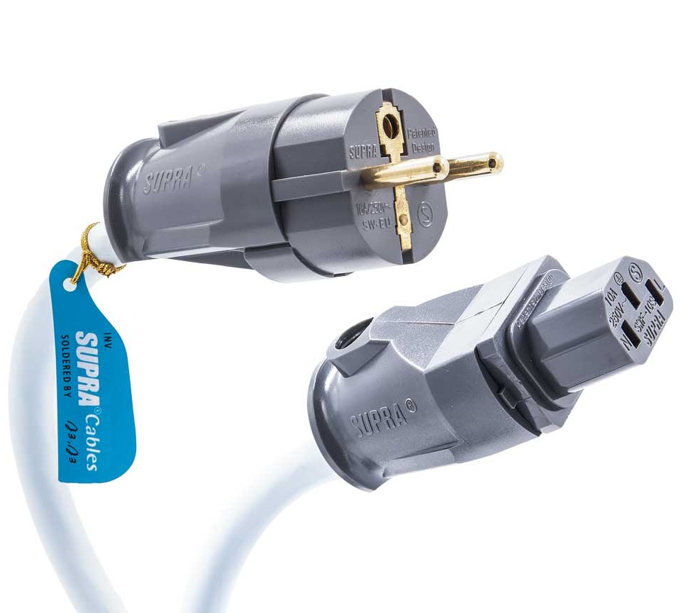 Supra LoRad 2.5 CS IEC C13-10A voedingskabel 3 x 2,5 mm2 AWG 13 vertind koper