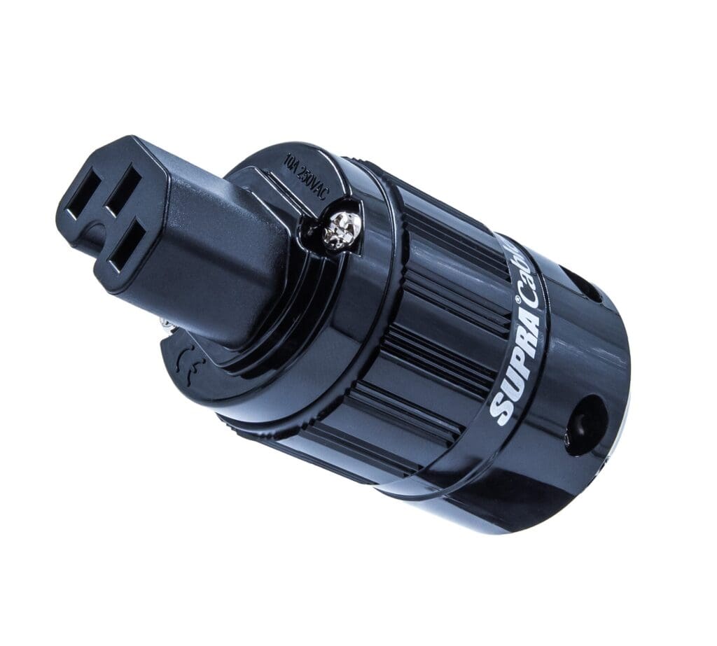 Supra Mains Plug C15-10A RH-IEC Rhodium Edition