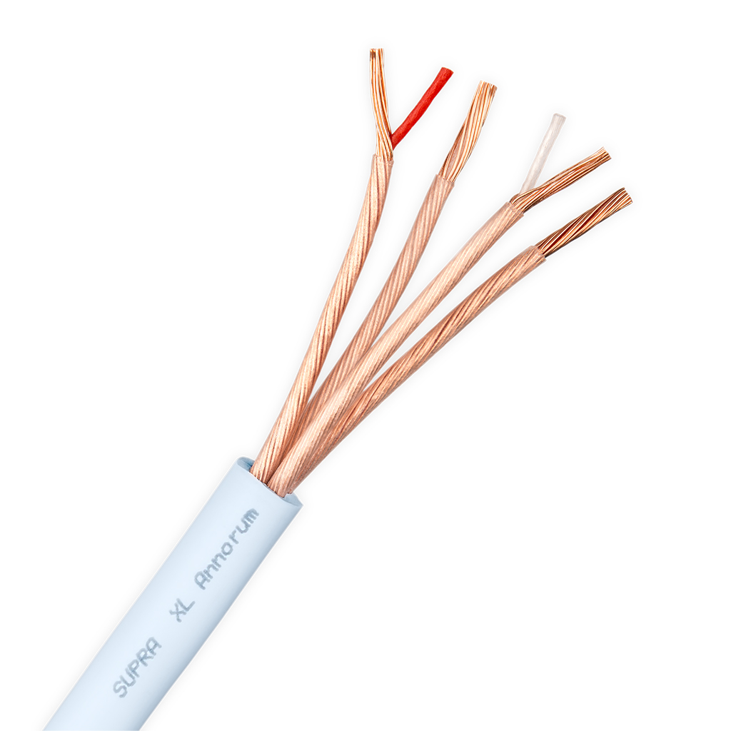 Supra XL Annorum Blue 4 x 1,6mm2 Bi-Wire / Bi-Amp luidsprekerkabel