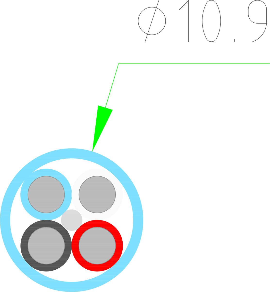 Supra Rondo Blue 4 x 4,0mm2 Bi-Wire / Bi-Amp luidsprekerkabel - Afbeelding 3