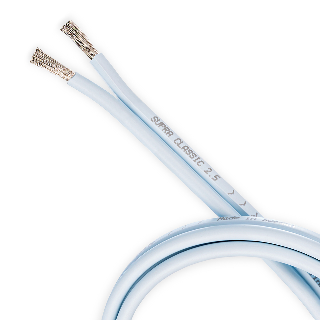 Supra Classic blue 2 x 2.5 mm² single-wire luidsprekerkabel